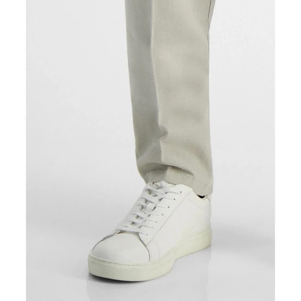 $95 NEW KENNETH COLE REACTION Mens 30x32 Beige Cotton/Linen Khaki/Chino Pants - Picture 9 of 10